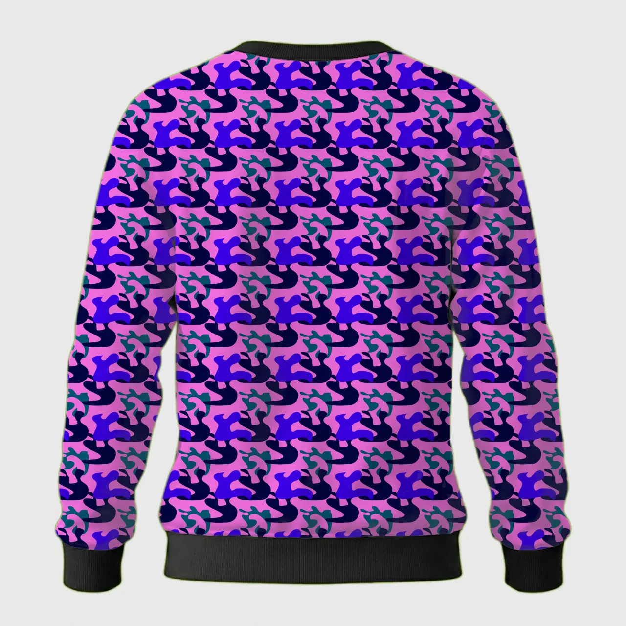 Kids Purple Camouflage Sweatshirt - Image 3