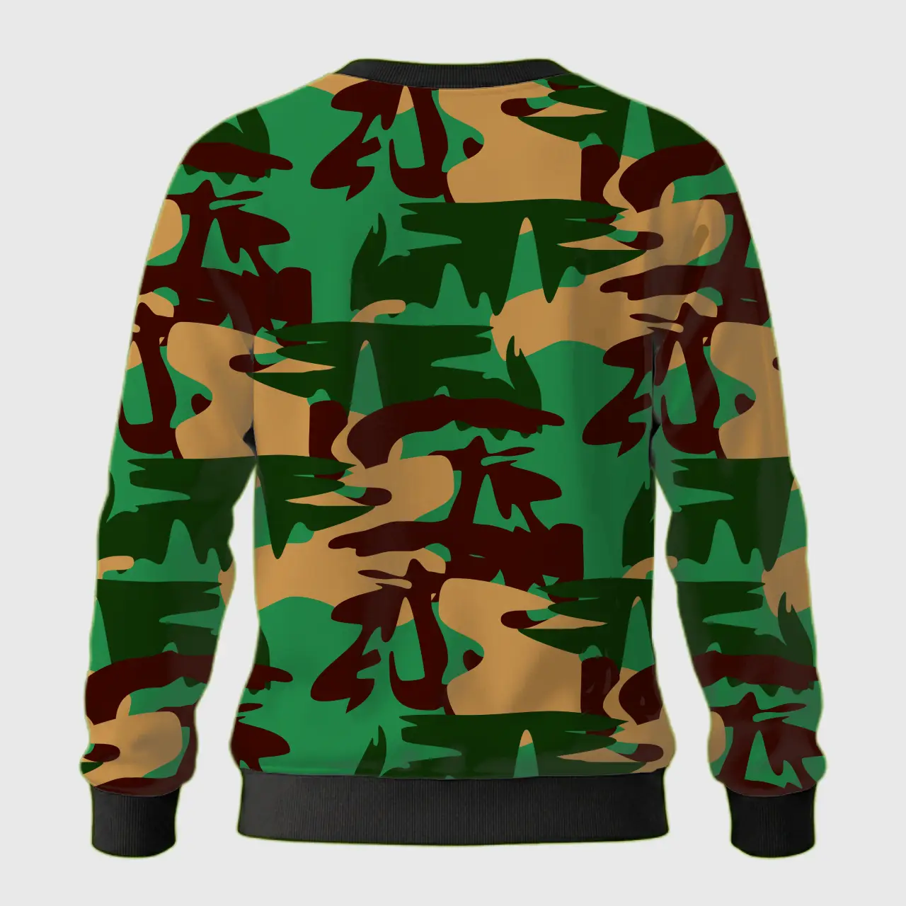 Kids Army Style Camo Sweatshirt - Image 3