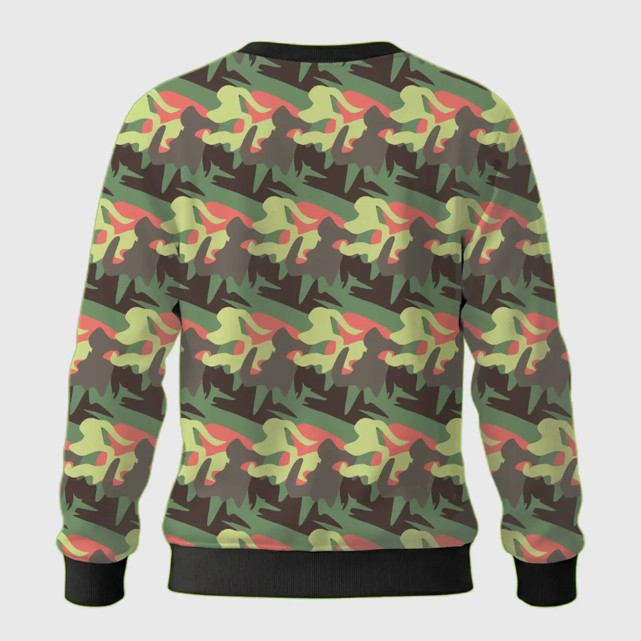 Kids Green Stylish Camouflage Sweatshirt - Image 3