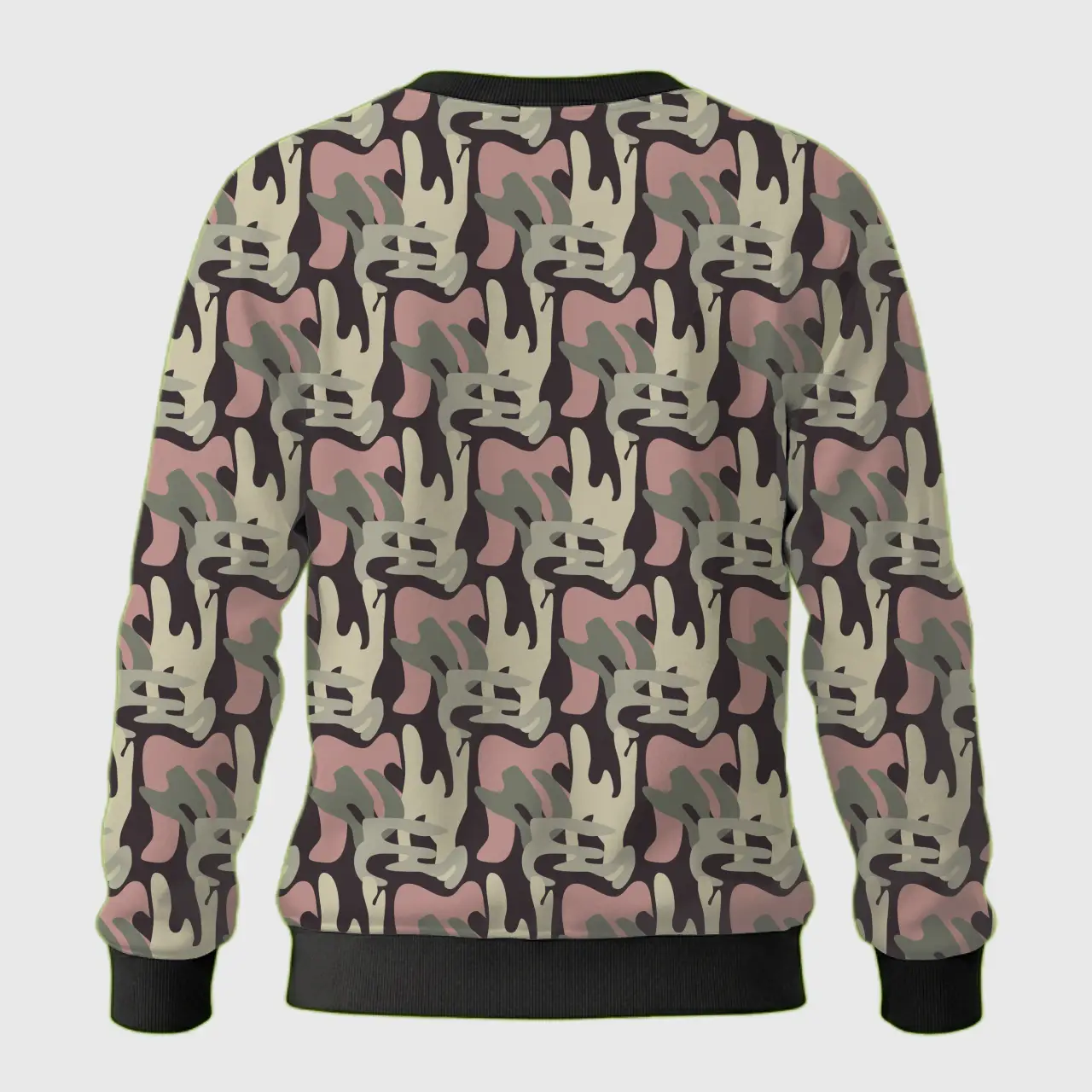 Kids Muddy Green Camouflage Sweatshirt - Image 3