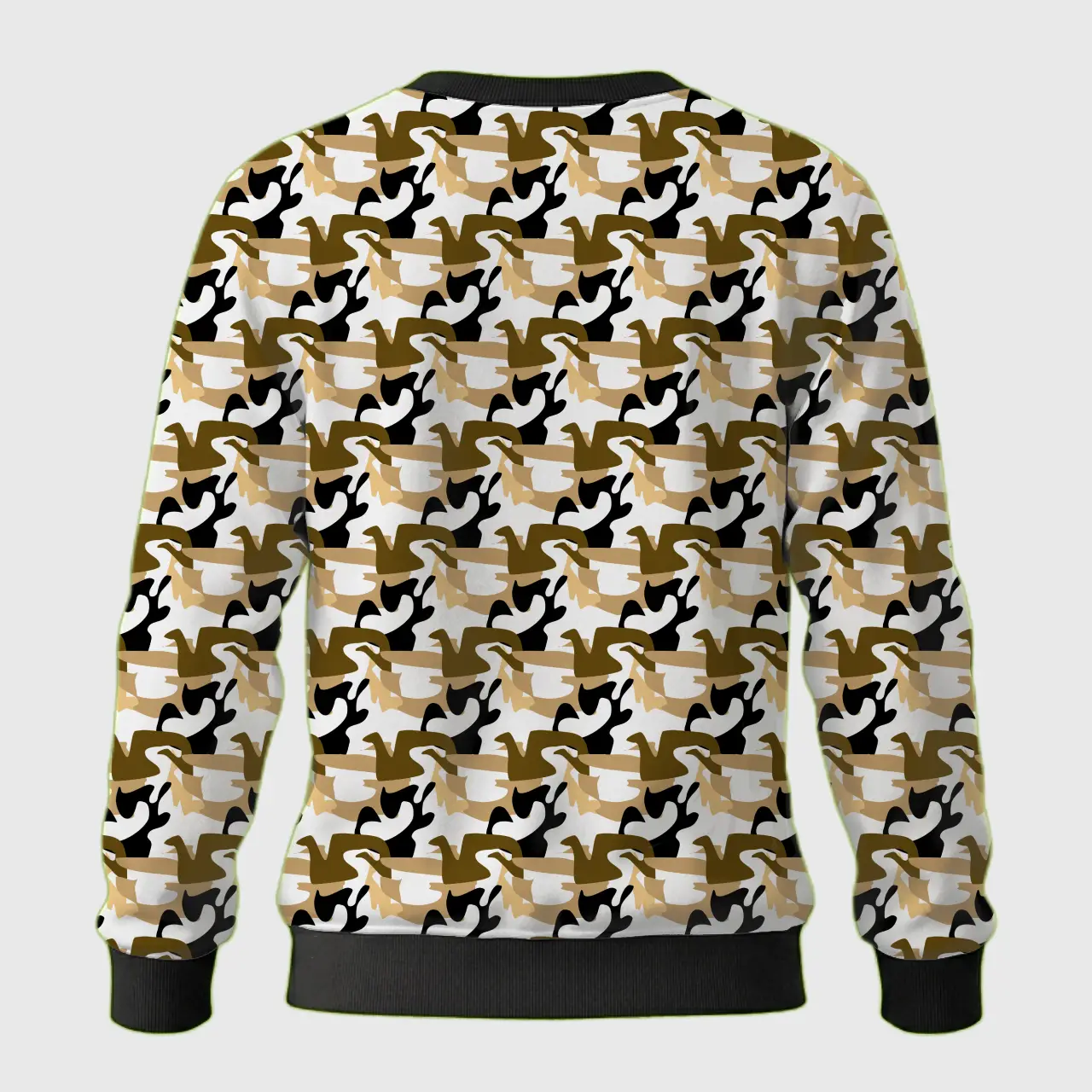 Kids Royal White Brown Camouflage Sweatshirt - Image 3