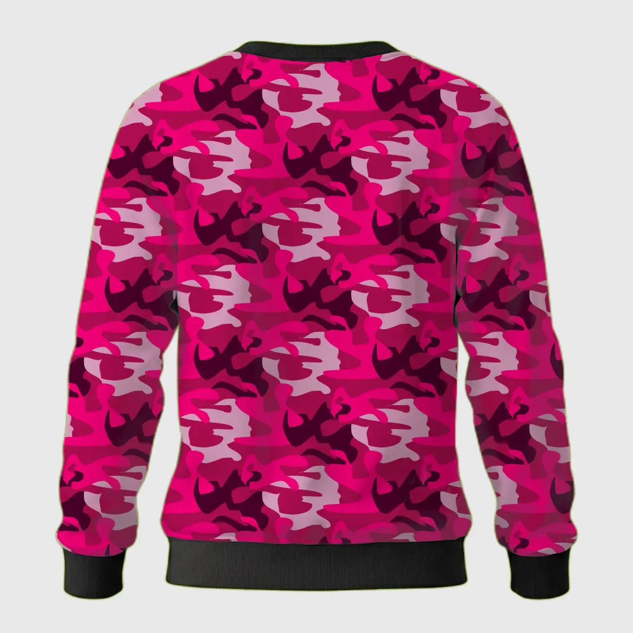 Kids Rani Pink Camouflage Sweatshirt - Image 3