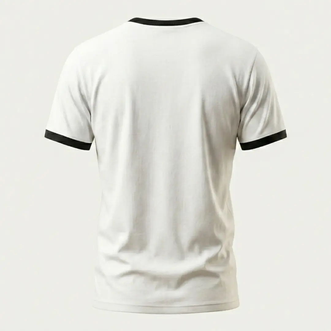Black White Ringer T-shirt - Image 2