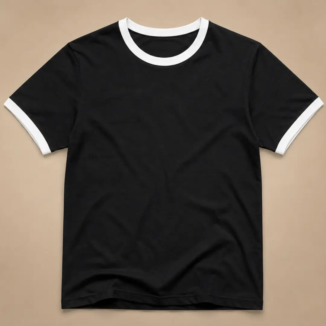White Black Ringer T-shirt
