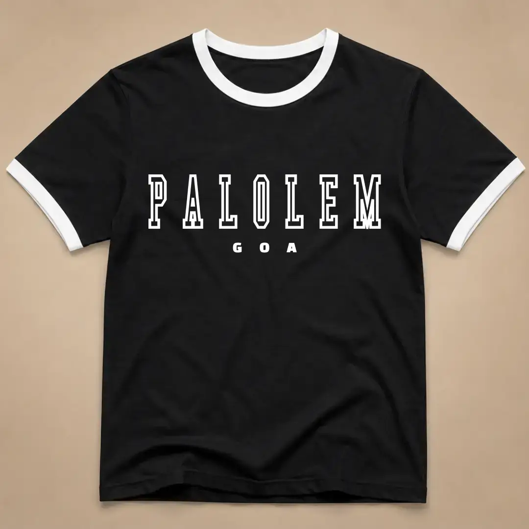 Palolem White Black Ringer T-shirt