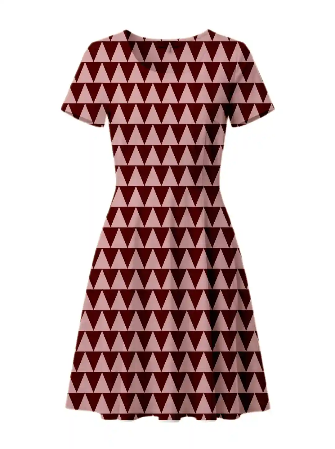 Maroon Peach Aline Dress - Image 2
