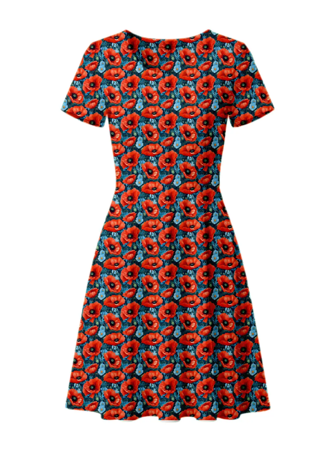 Floral Flare Fit Aline Dress - Image 2