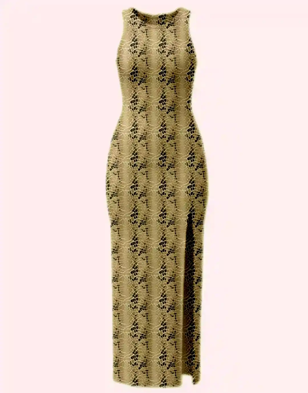 Skin Fit Alligator Bodycon Dress - Image 3