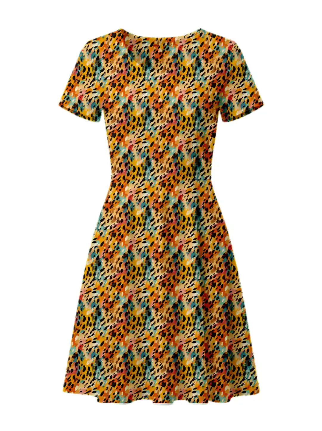Animal Prints Stretch Fit Aline Dress