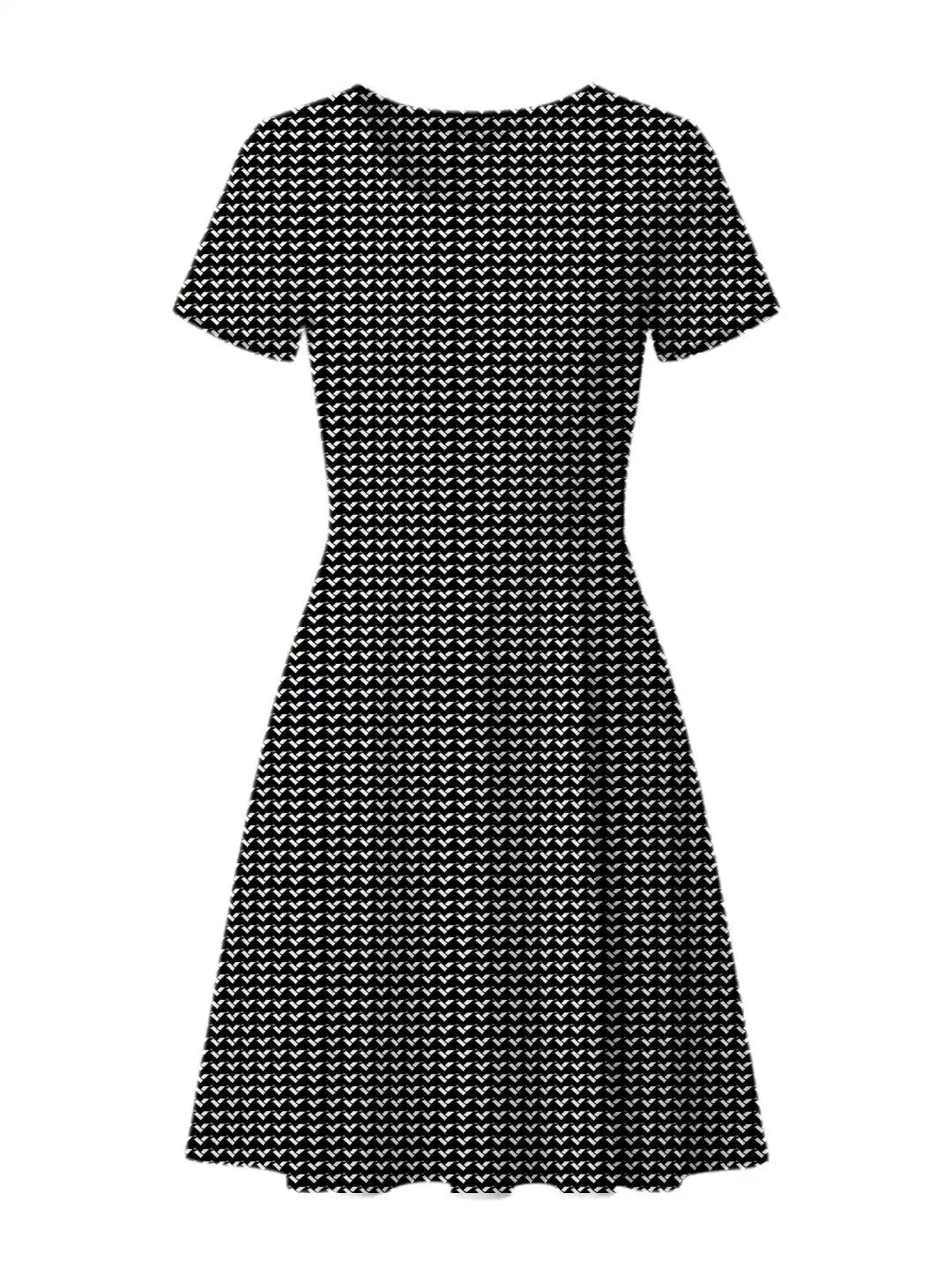 Black Stretch Fit Aline Dress