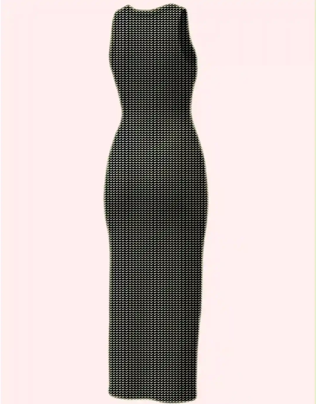 Skin Fit Black Houston Printed Bodycon Dress - Image 3