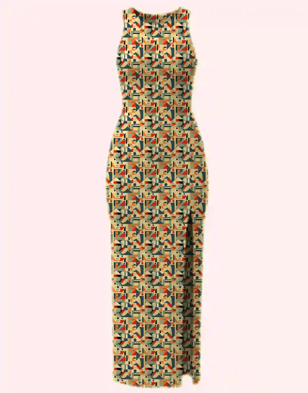 Pattern Printed Bodycon Dress - Image 2