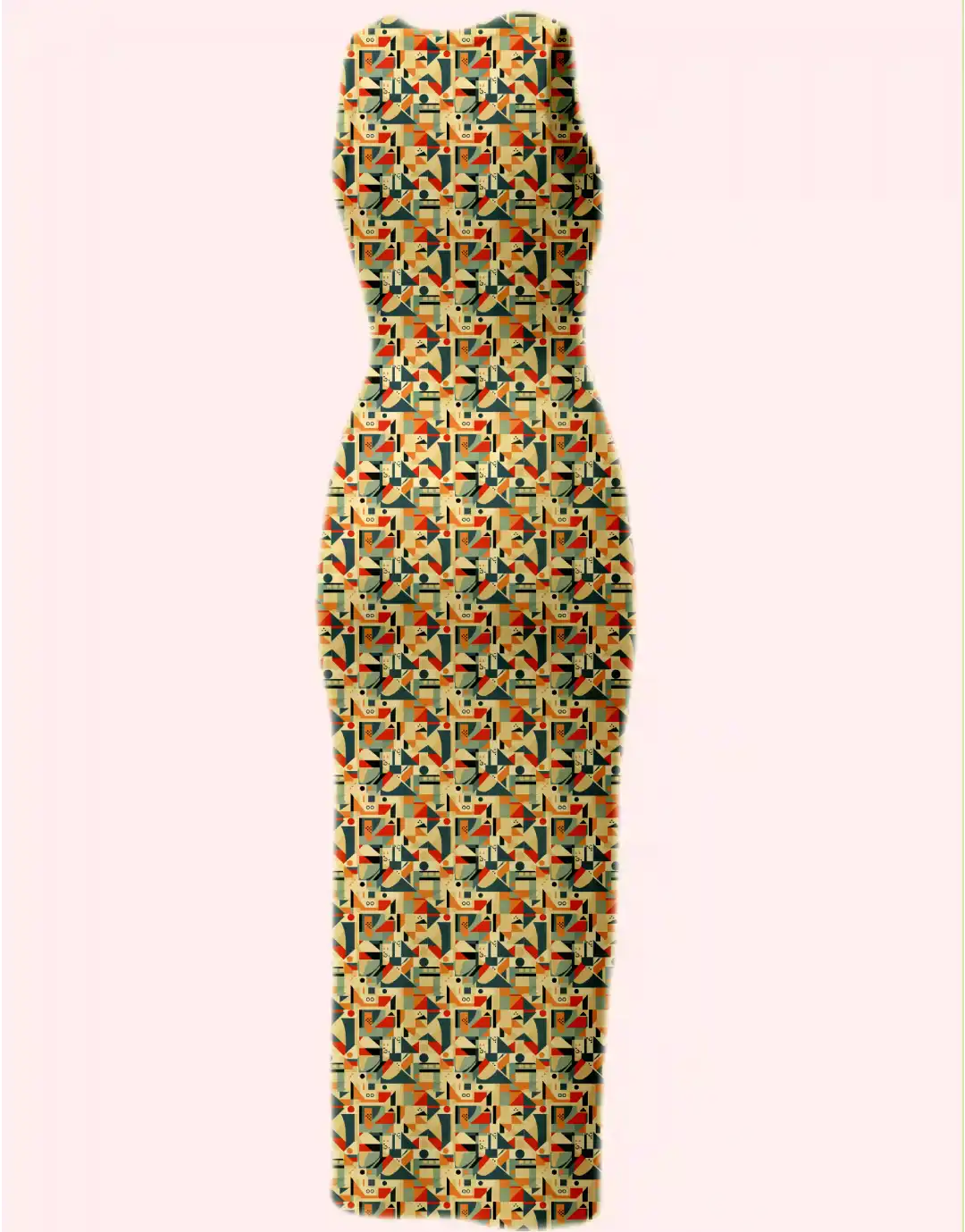 Pattern Printed Bodycon Dress - Image 3