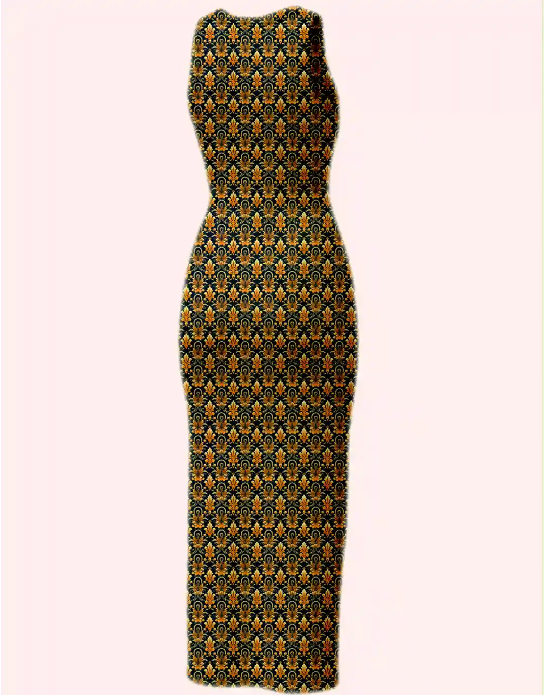 Golden Black Color Bodycon Dress - Image 3