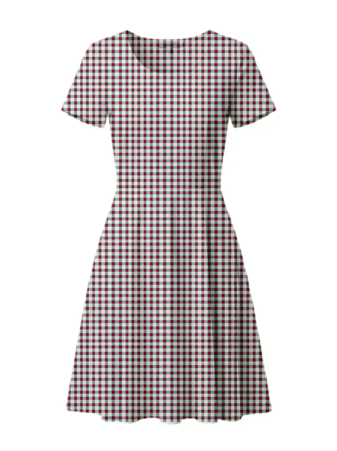 Chex Printed Aline Dress
