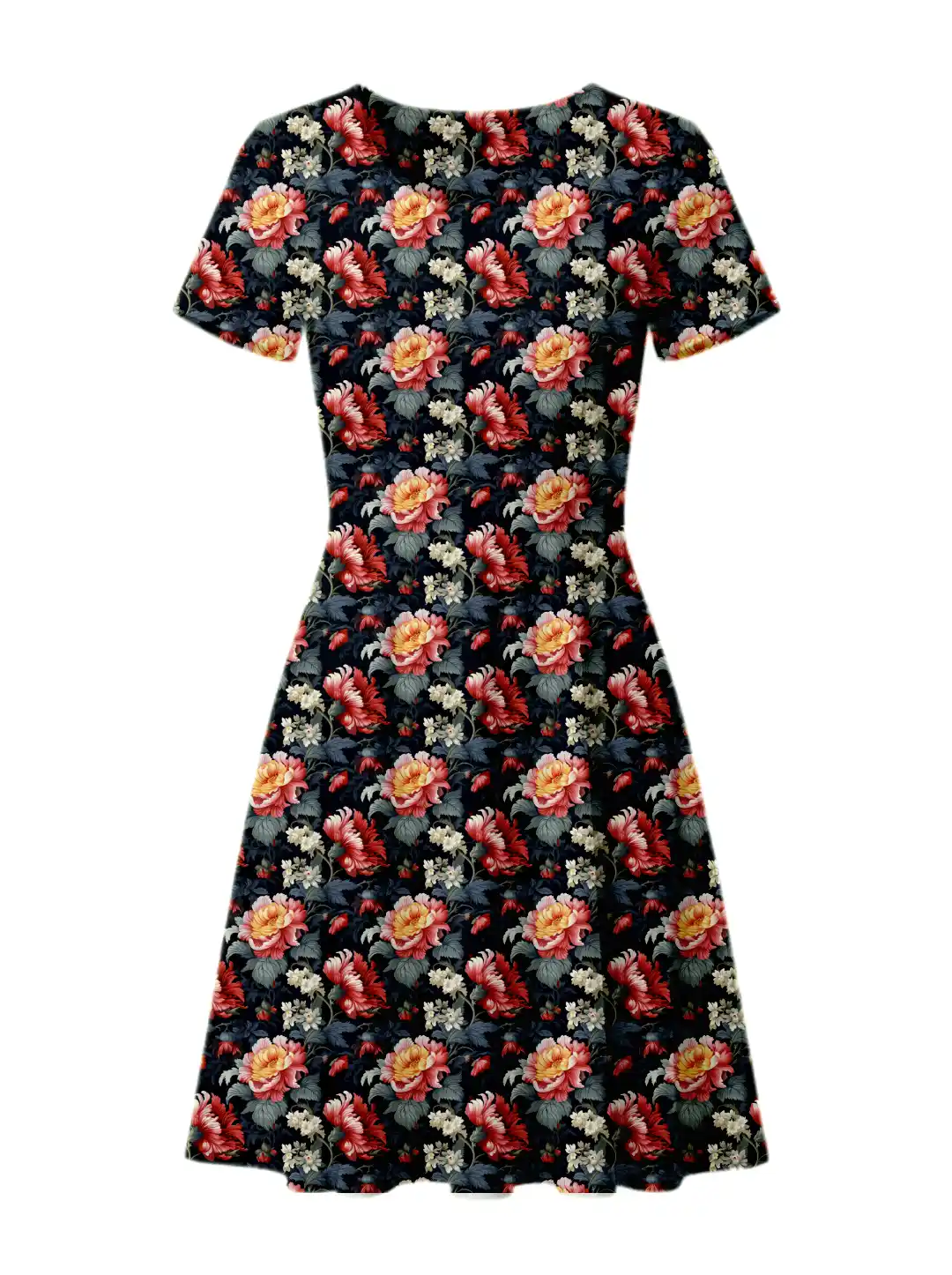 Floral Stretch Fit Aline Dress