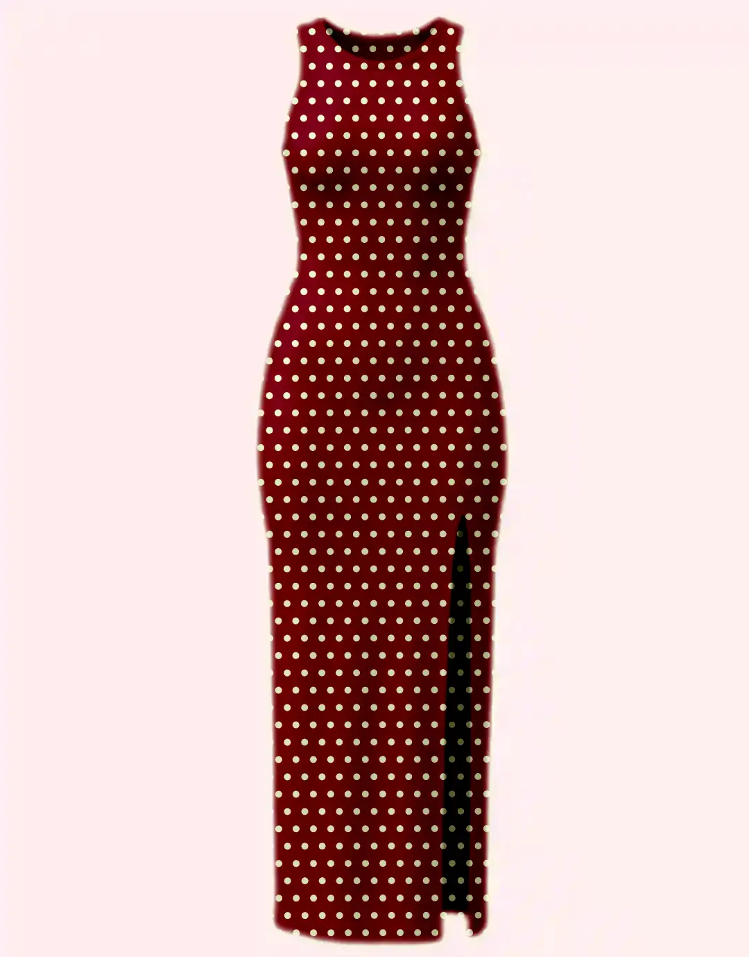Maroon Bodycon Dress - Image 2