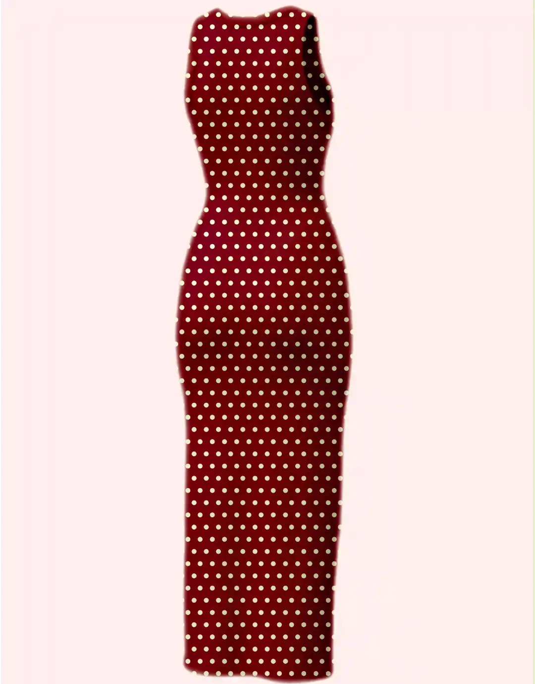 Maroon Bodycon Dress - Image 3