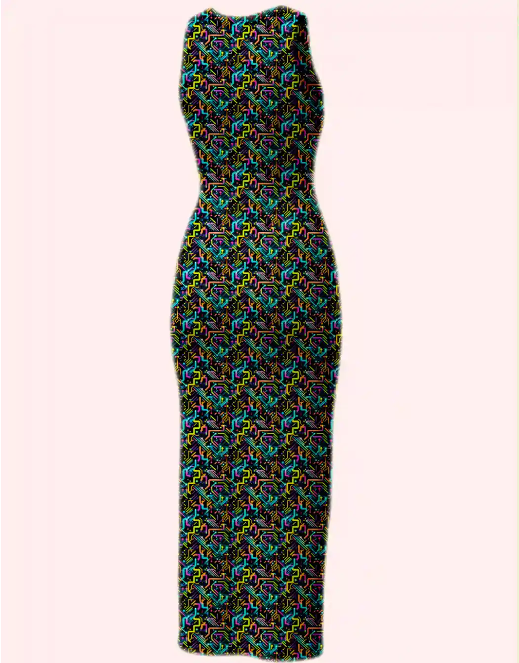 Cyber Punk Urban Bodycon Dress - Image 3