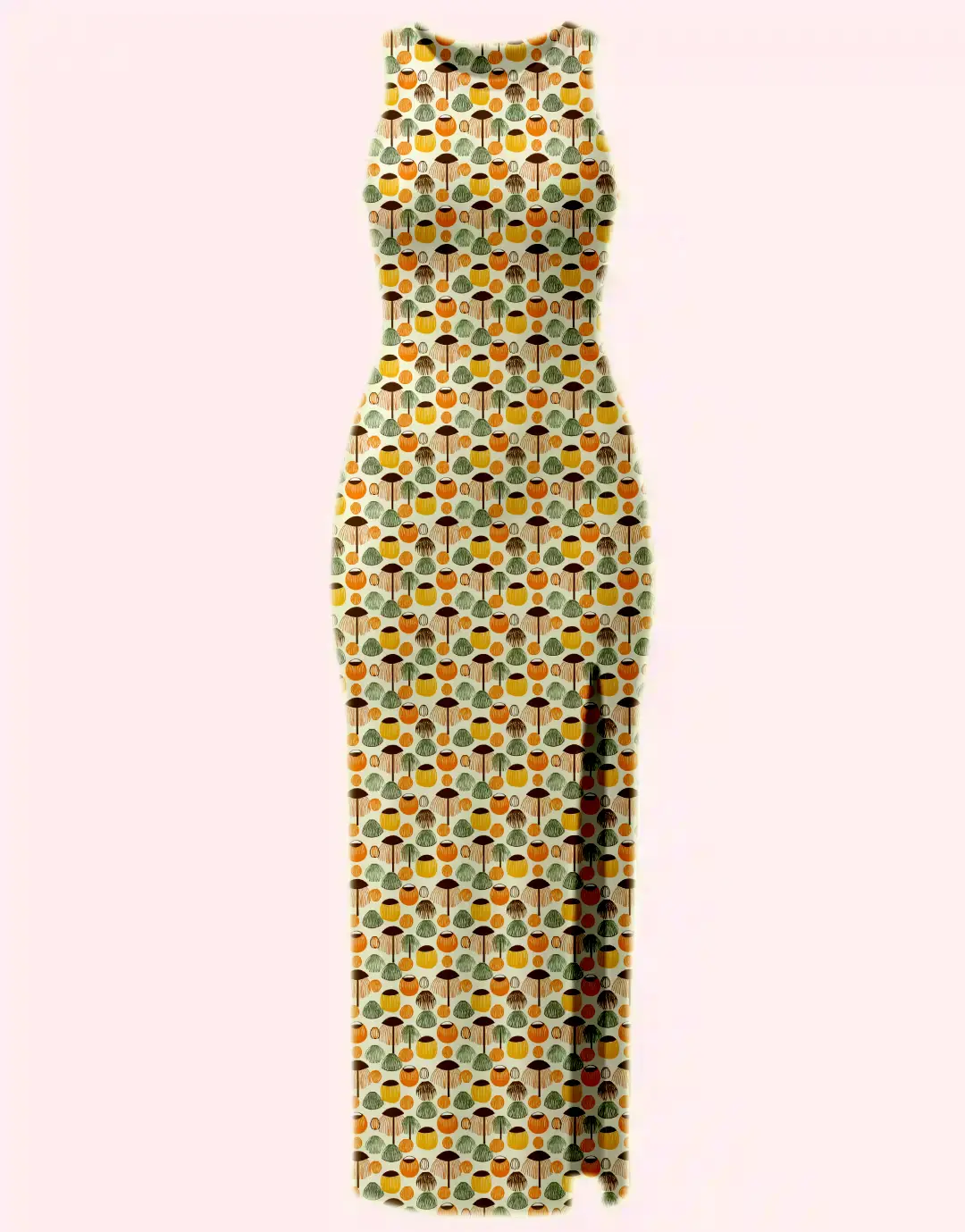 Retro Colorful  Bodycon Dress - Image 2