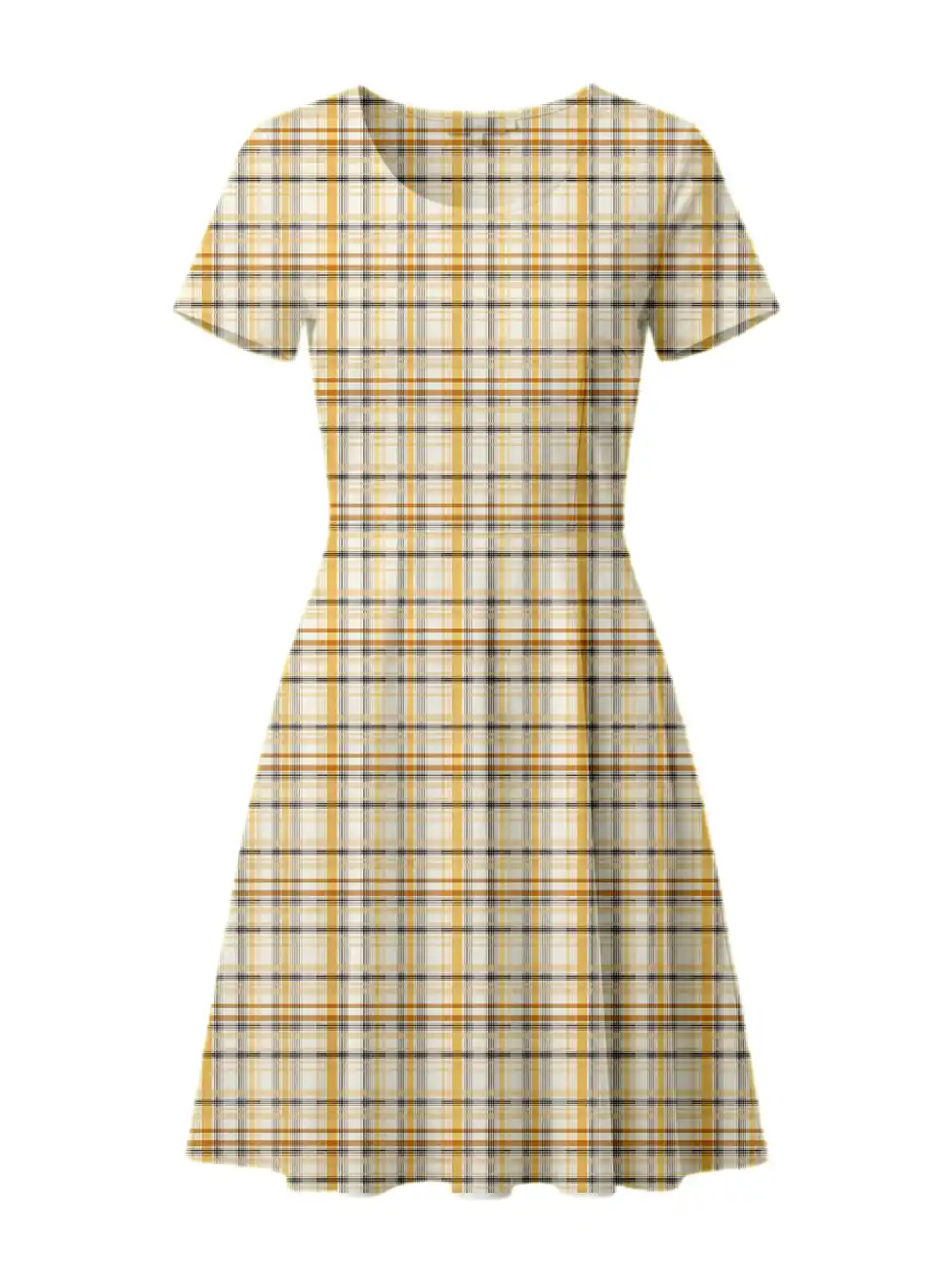 Plaids Stretch Fit Aline Dress