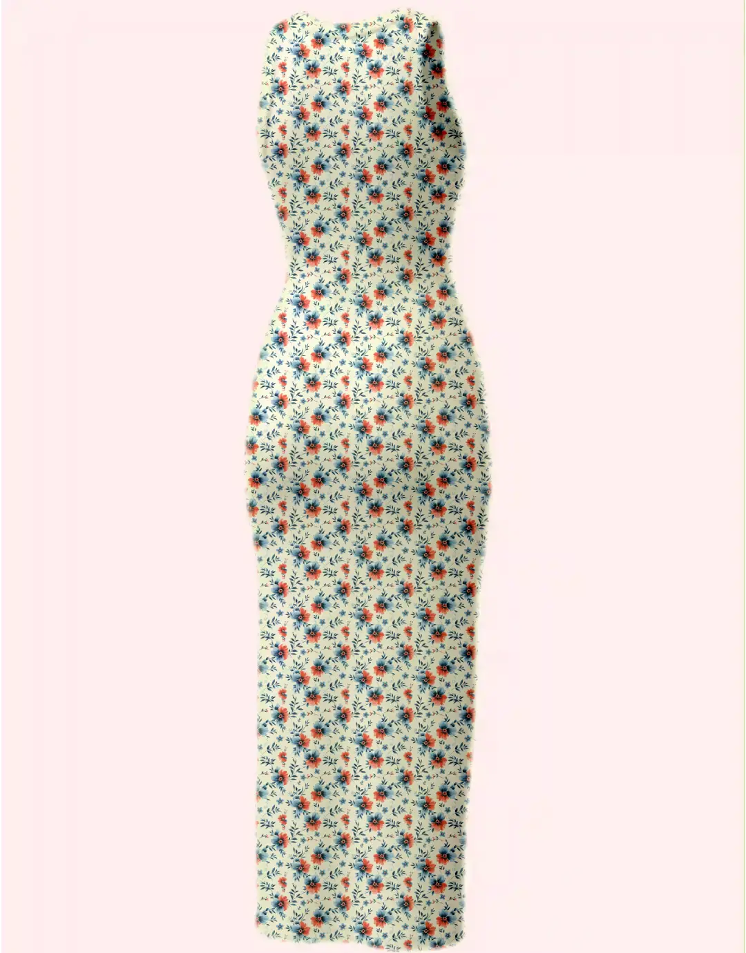 Flowers Printed Bodycon Dress - Image 3