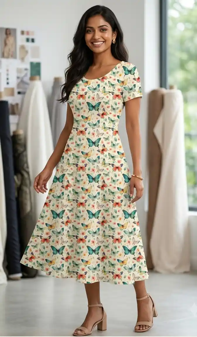 Butterfly Aline Dress